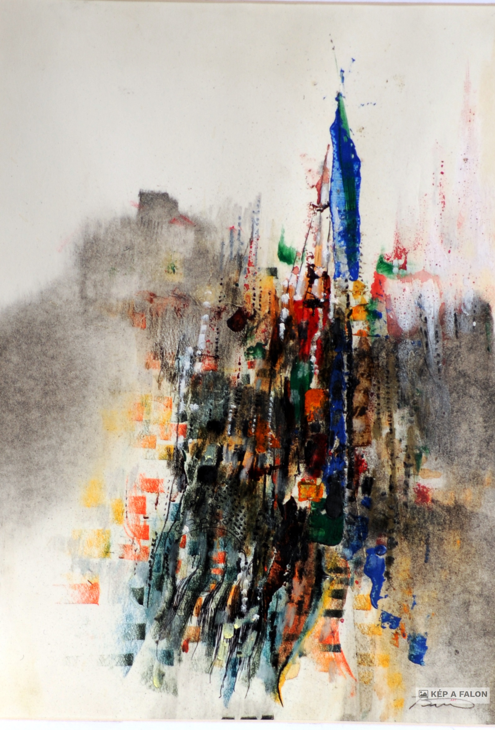 City by: Biro John | 2010, akril festmény