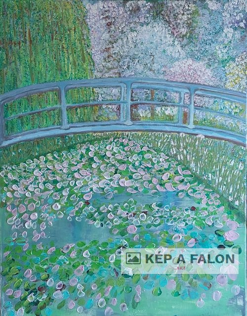 Csodaszép francia kert by: Simkurát Éva | 2023., akril festmény