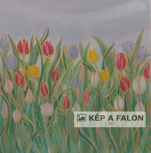 Tulipánok by: Simkurát Éva | 2026., akril festmény